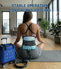 Smusrks 20L tank enabling long cooling sessions for extended recovery moments.