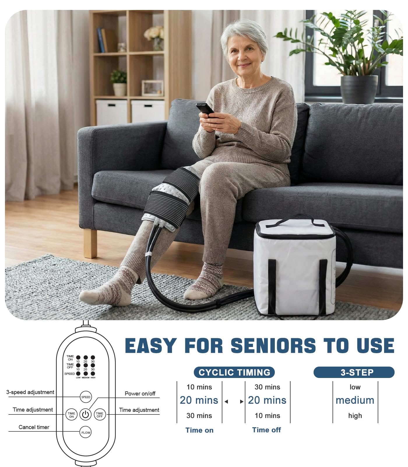 Smusrks ice machine flow-control emphasizes adjustable rates for personalized therapy.