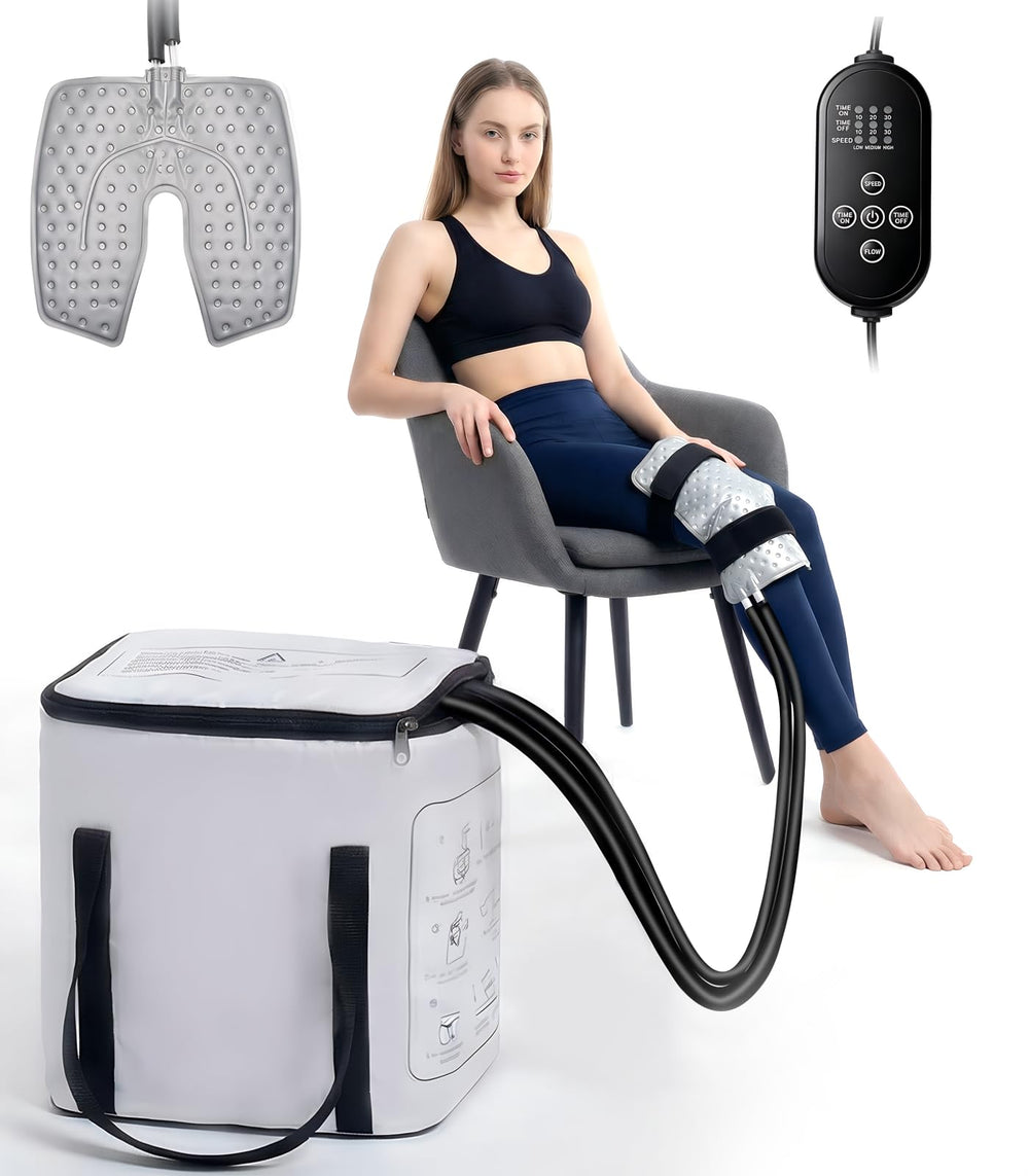Smusrks ice machine knee pad delivers targeted cold therapy for knee relief and swelling control.
