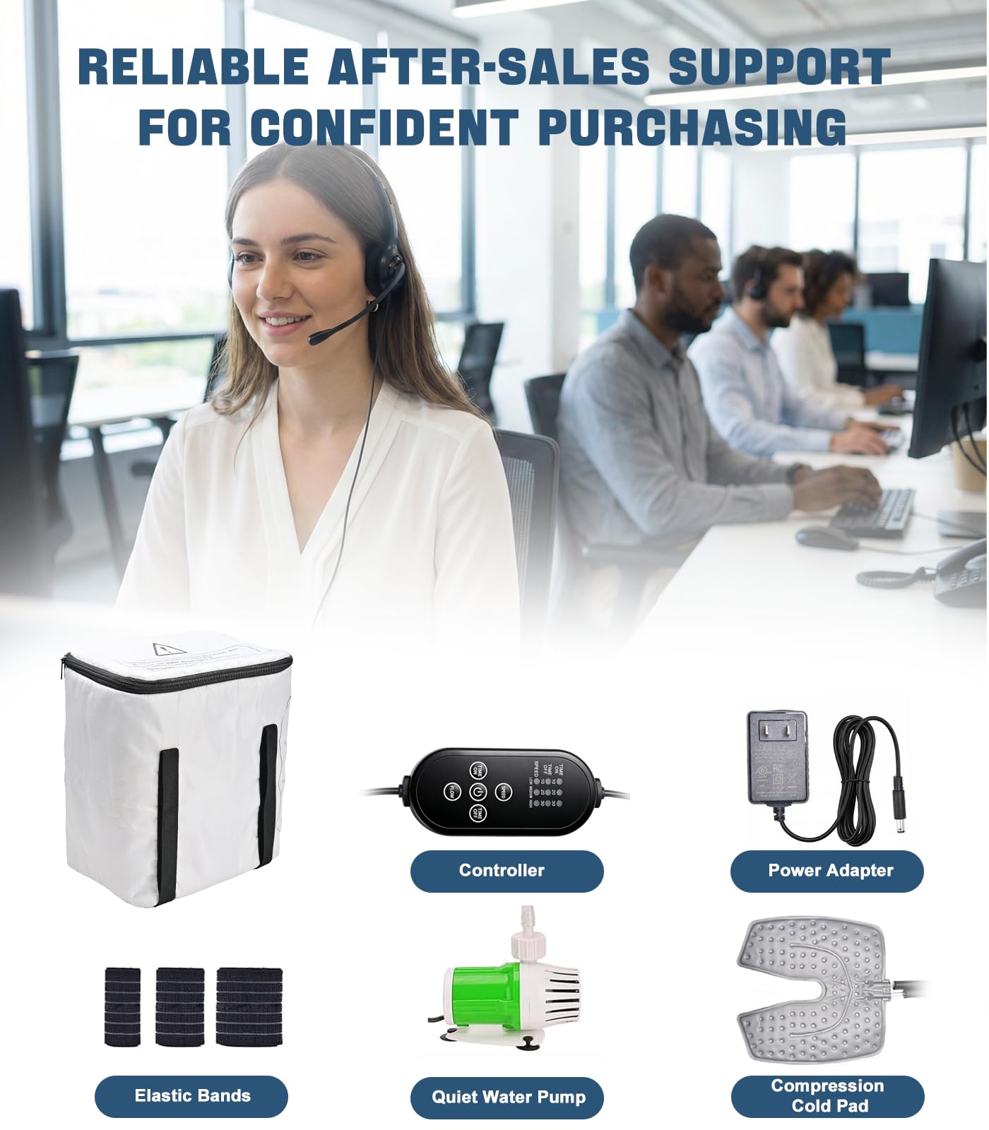 Smusrks ice machine travel-friendly setup supports on-the-go recovery.