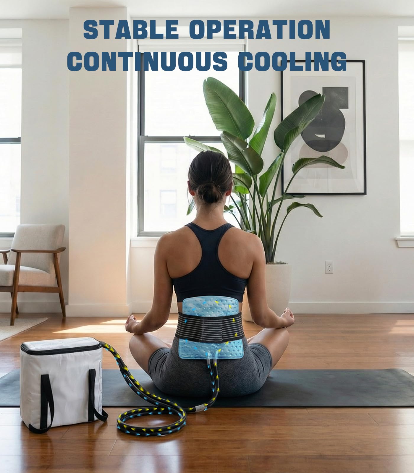 Smusrks ice machine universal pad offers stable cold compression for multiple joints.