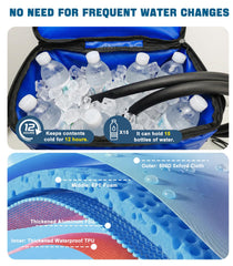 Smusrks portable cold therapy system with remote for at-home knee recovery.