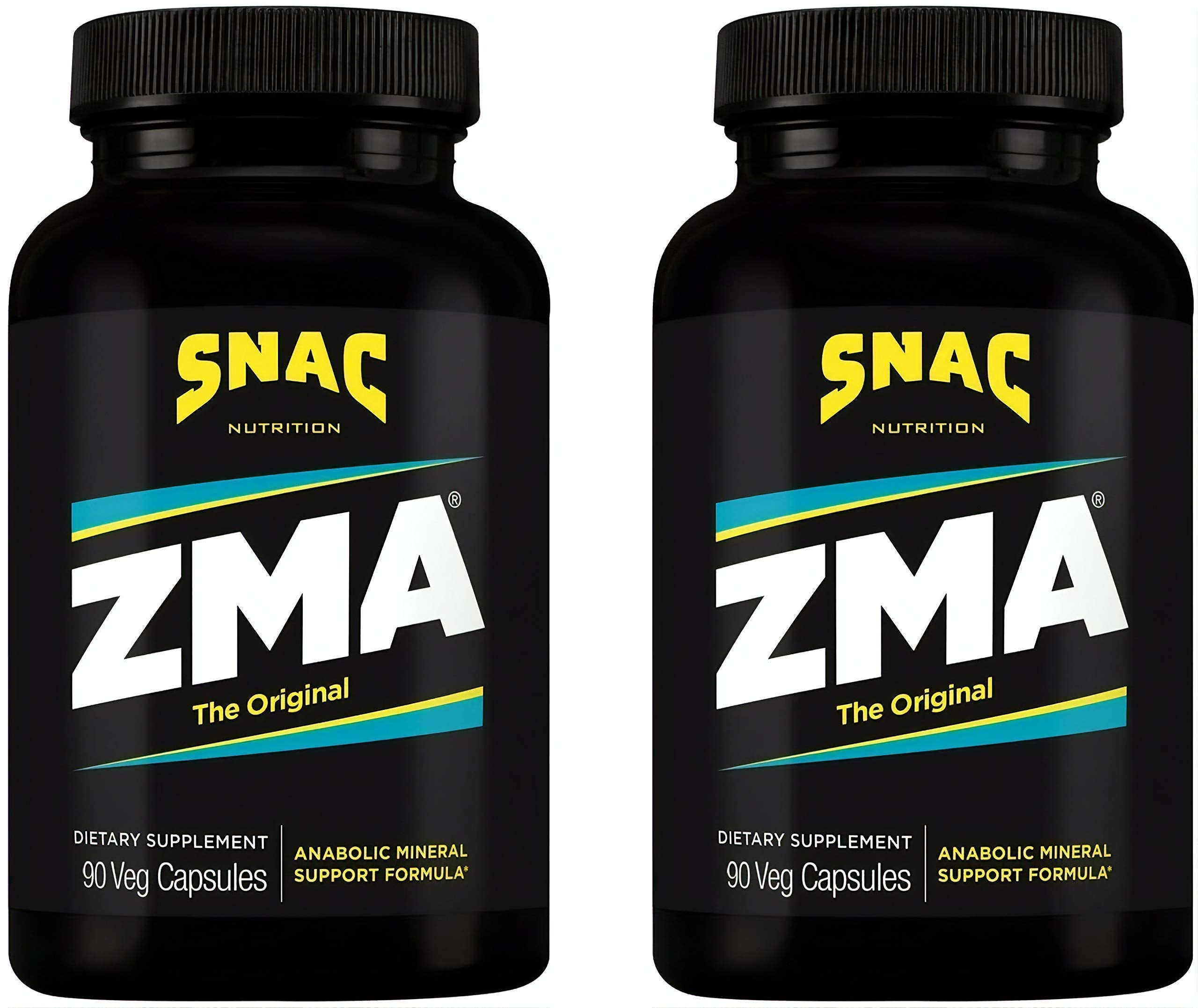 SNAC ZMA original bottle on nightstand for restful sleep support.
