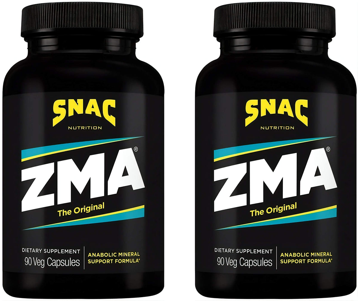 SNAC ZMA original bottle on nightstand for restful sleep support.