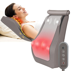 Snailax back massager with 8 kneading nodes delivering targeted lower back relief