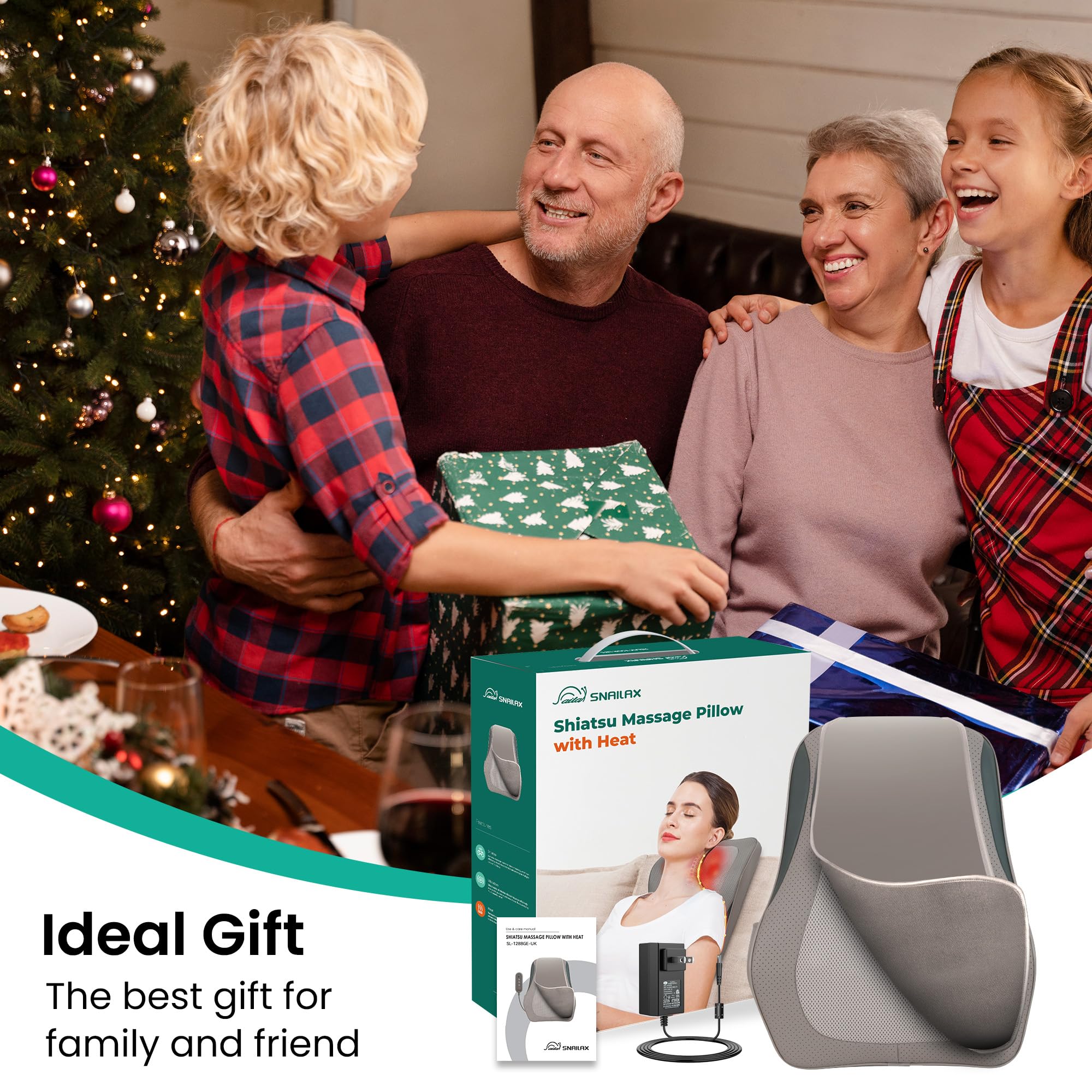Snailax back massager gift-ready packaging for gifting