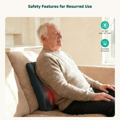Snailax back massager safety features including overheat protection