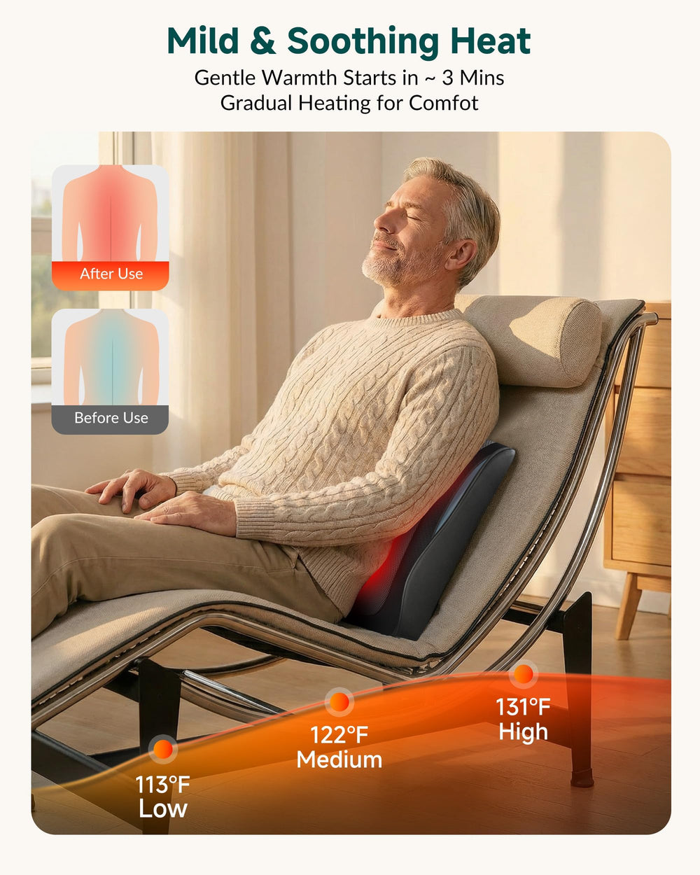 Snailax massager with removable soft cover for easy cleaning and comfort