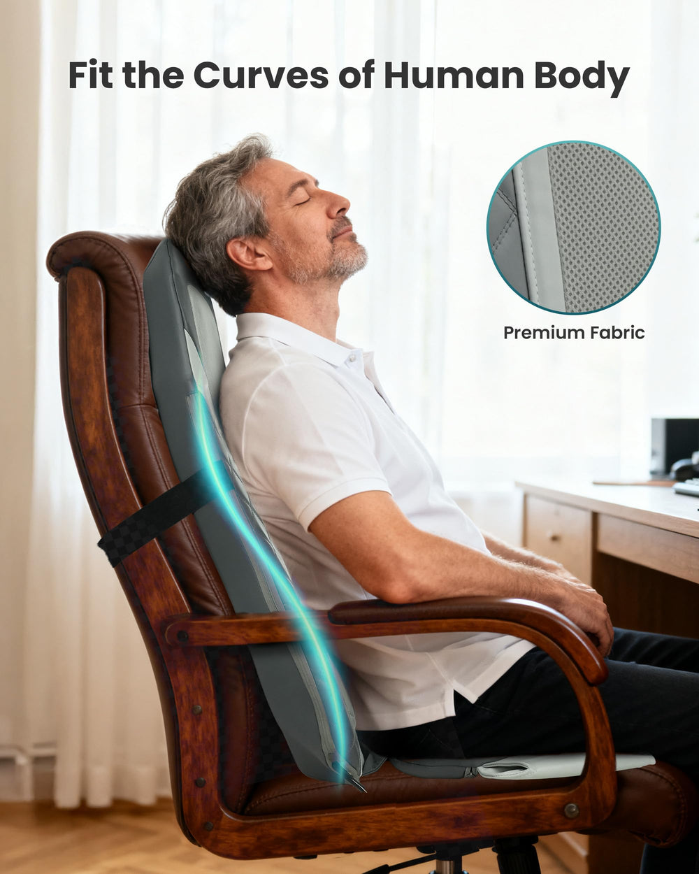 Snailax customizable shiatsu rollers align with your spine