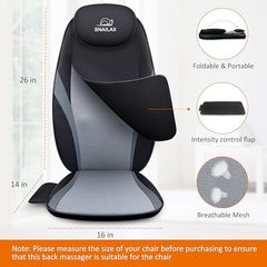 Snailax detachable intensity flap shown for softer or firmer massage