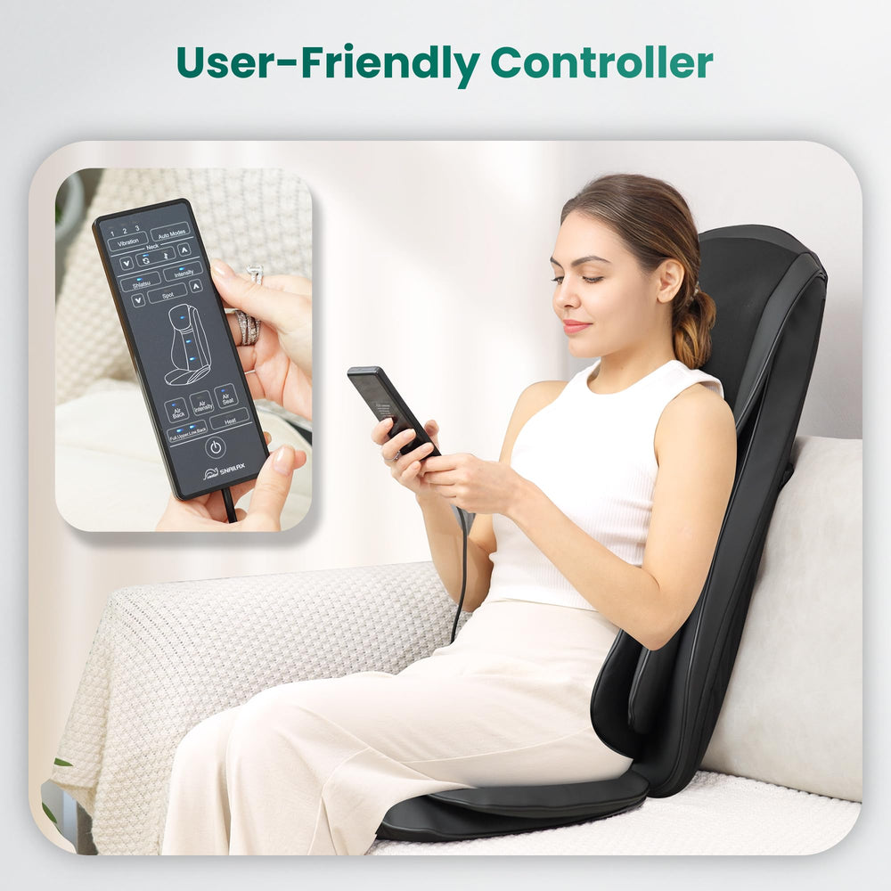 Fits on office chairs, sofas, or recliners for versatile use