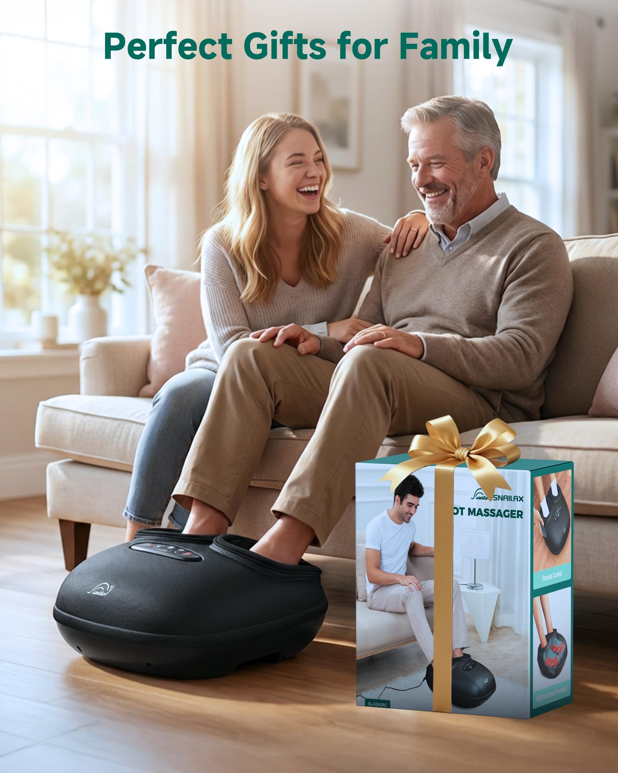 Snailax foot massager non-slip base keeps device steady during use.