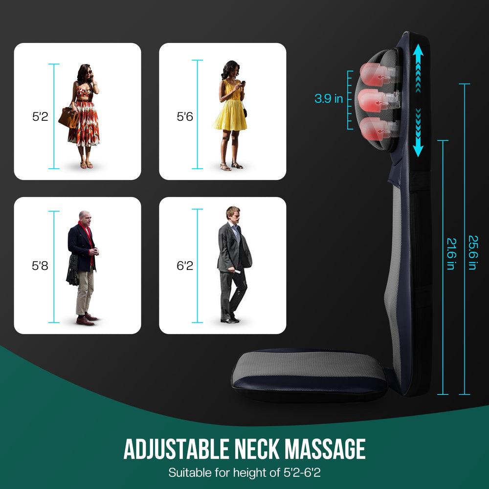 Snailax full back massage chair pad on sofa