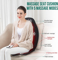 Snailax heated chair pad with two heat levels soothes tense muscles