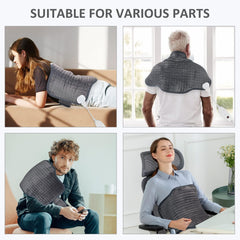 Snailax heating pad 16x24 inch size covers back and waist.