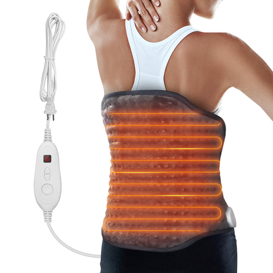 Snailax heating pad with large back coverage for comprehensive warmth.