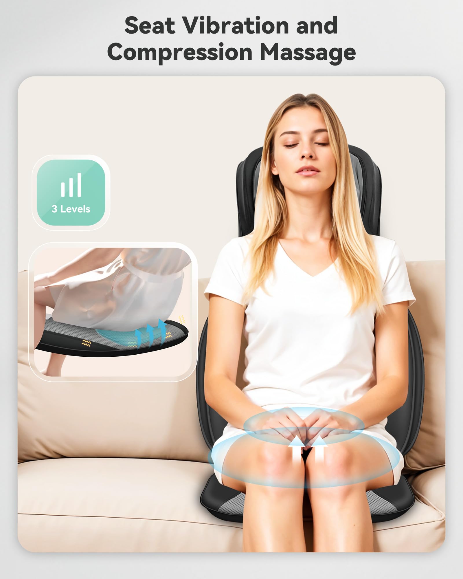 Snailax chair pad ideal for home or office use.