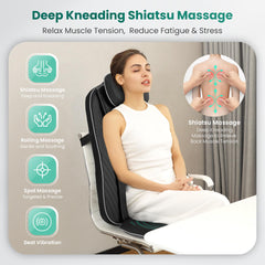 Snailax massager close-up of four deep-kneading nodes delivering targeted relief.