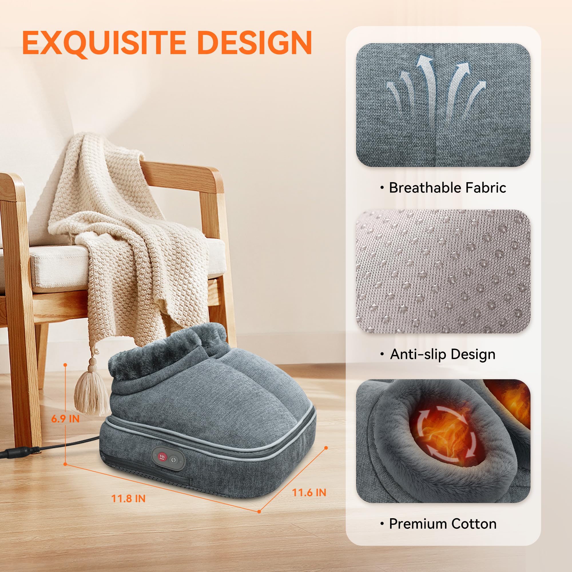 Snailax Foot Massager provides plantar comfort after a long day.