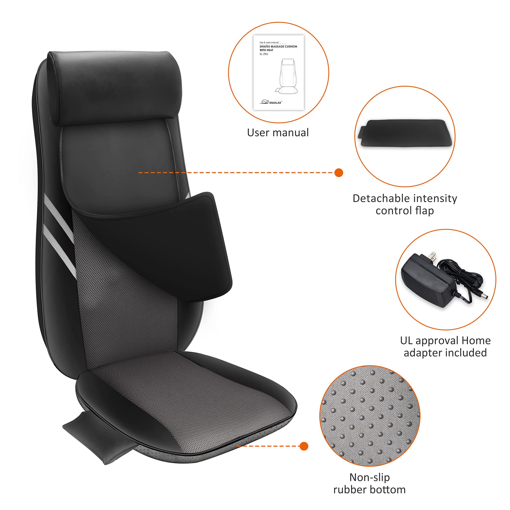 Snailax detachable neck pillow supports customizable neck comfort.