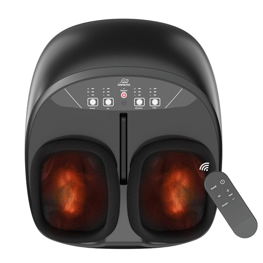 Snailax shiatsu foot massager with remote control for convenient at-home relaxation