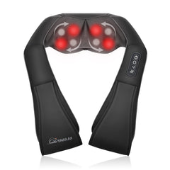 Snailax Shiatsu neck massager with heat front view for relaxing neck tension.