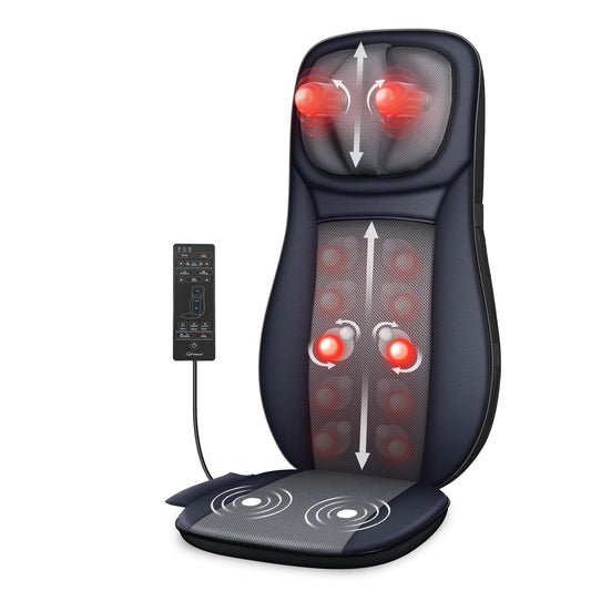 Snailax shiatsu neck massager with heat for neck relief