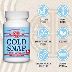 GMP-certified packaging visible on Snap Dynasty Cold Snap package