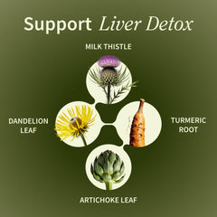 Artichoke extract close-up on bottle label emphasizing traditional botanicals