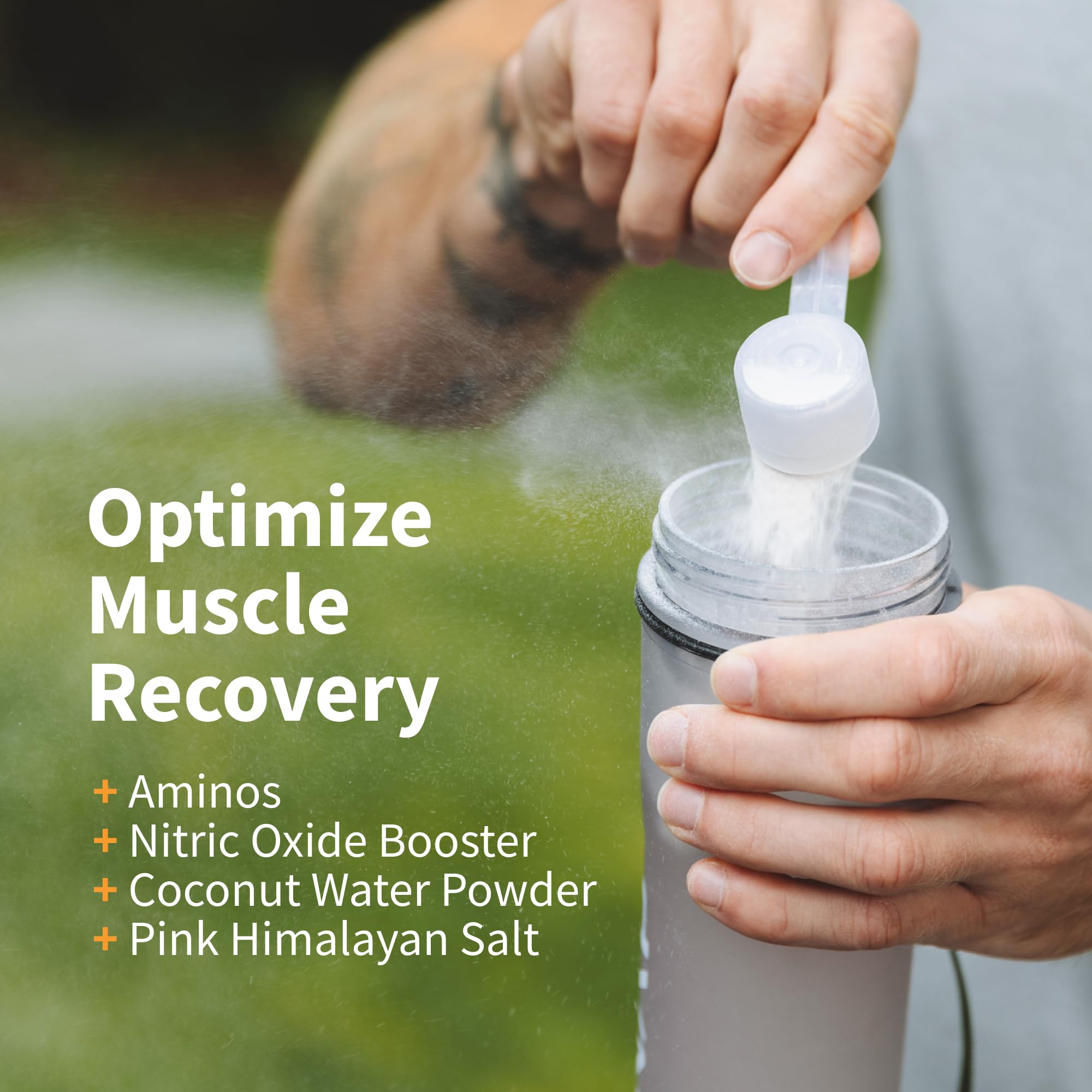 Snap Supplements BCAA powder bottle label highlights plant-based formula and amino acids