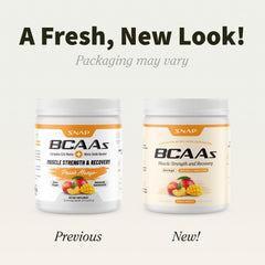 Snap Supplements BCAA powder with coconut water powder for natural hydration