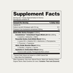 Snap Supplements BCAA powder with pink Himalayan salt for electrolyte balance