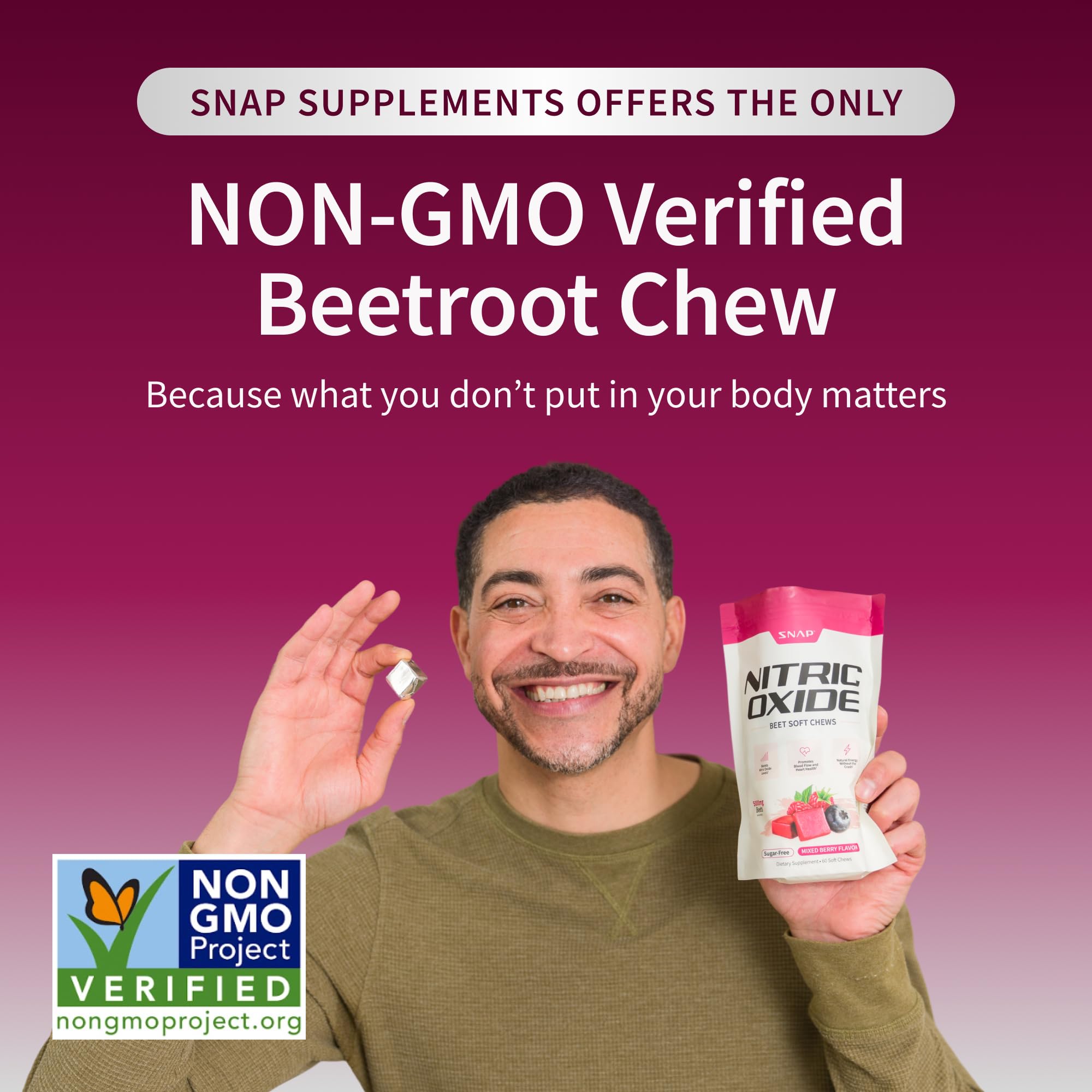 Beet root chews are vegan-friendly and sugar-free