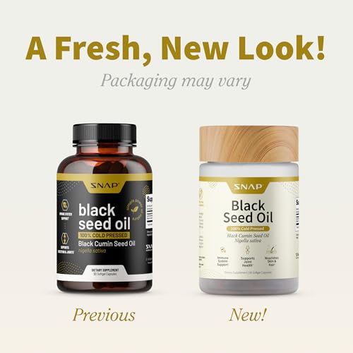 Snap Supplements black seed oil softgels close-up highlighting convenient daily capsules