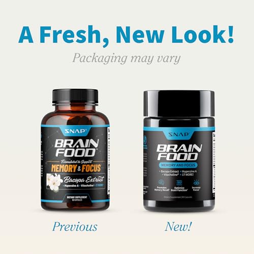 Snap Supplements Brain Booster capsules on a surface suggesting daily focus support.