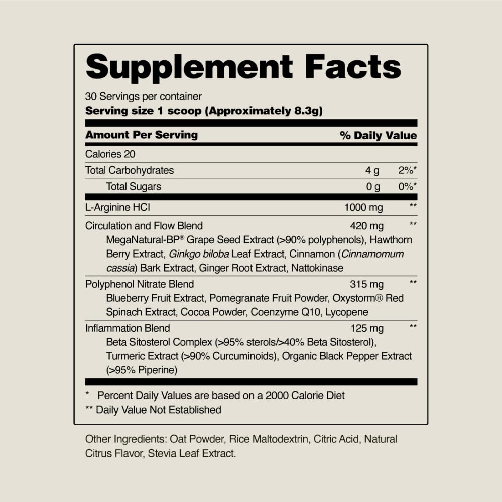 Snap Supplements Circulation Health daily-use tub on kitchen counter