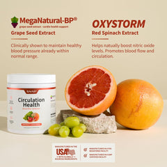 Snap Supplements Circulation Health label closeup—ingredient blend for vascular support