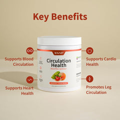 Snap Supplements Circulation Health powder dissolving in water for natural energy