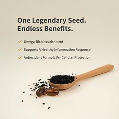 Snap Supplements cold-pressed Nigella sativa oil close-up signaling purity