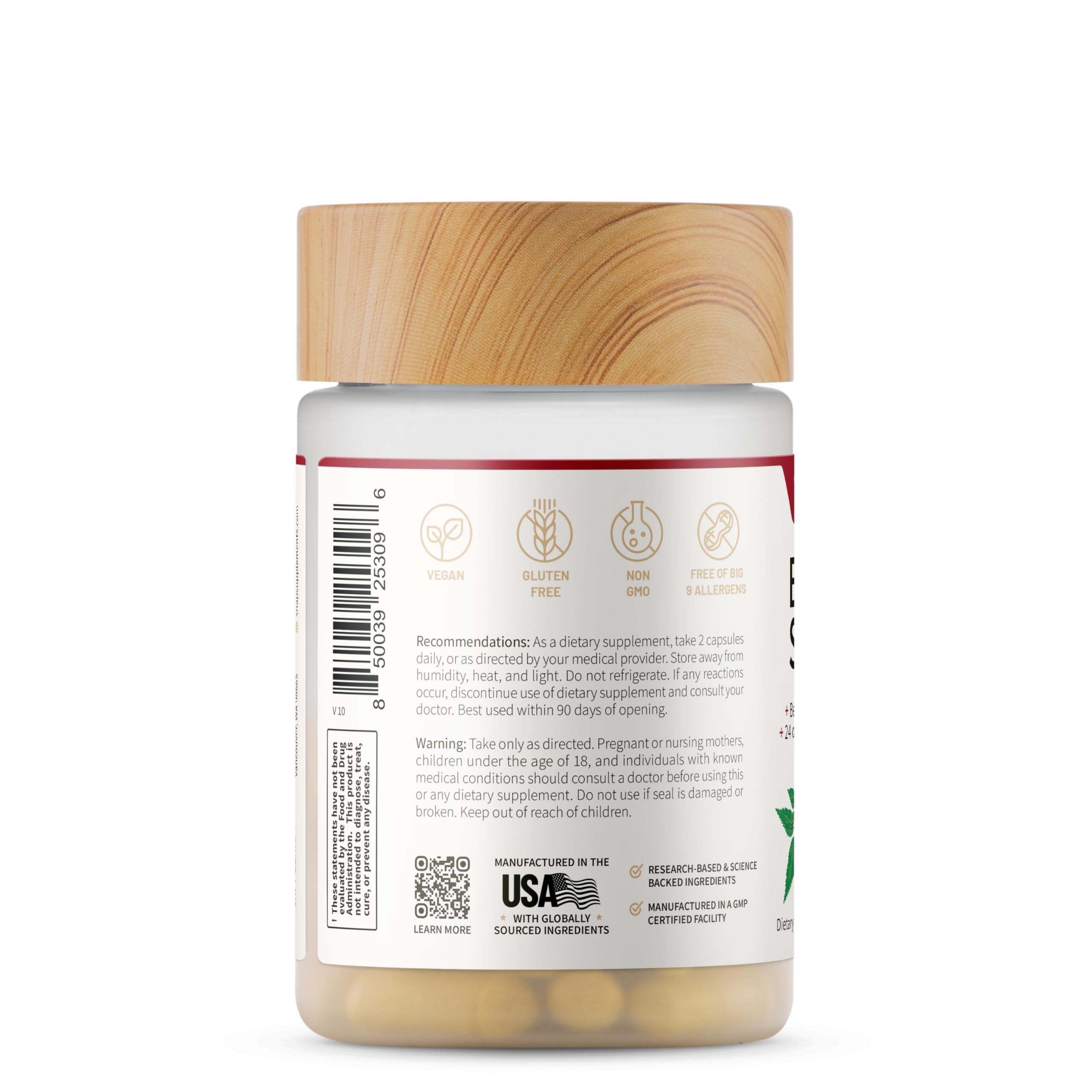 Snap Supplements Daily routine image showing bottle with water for easy use