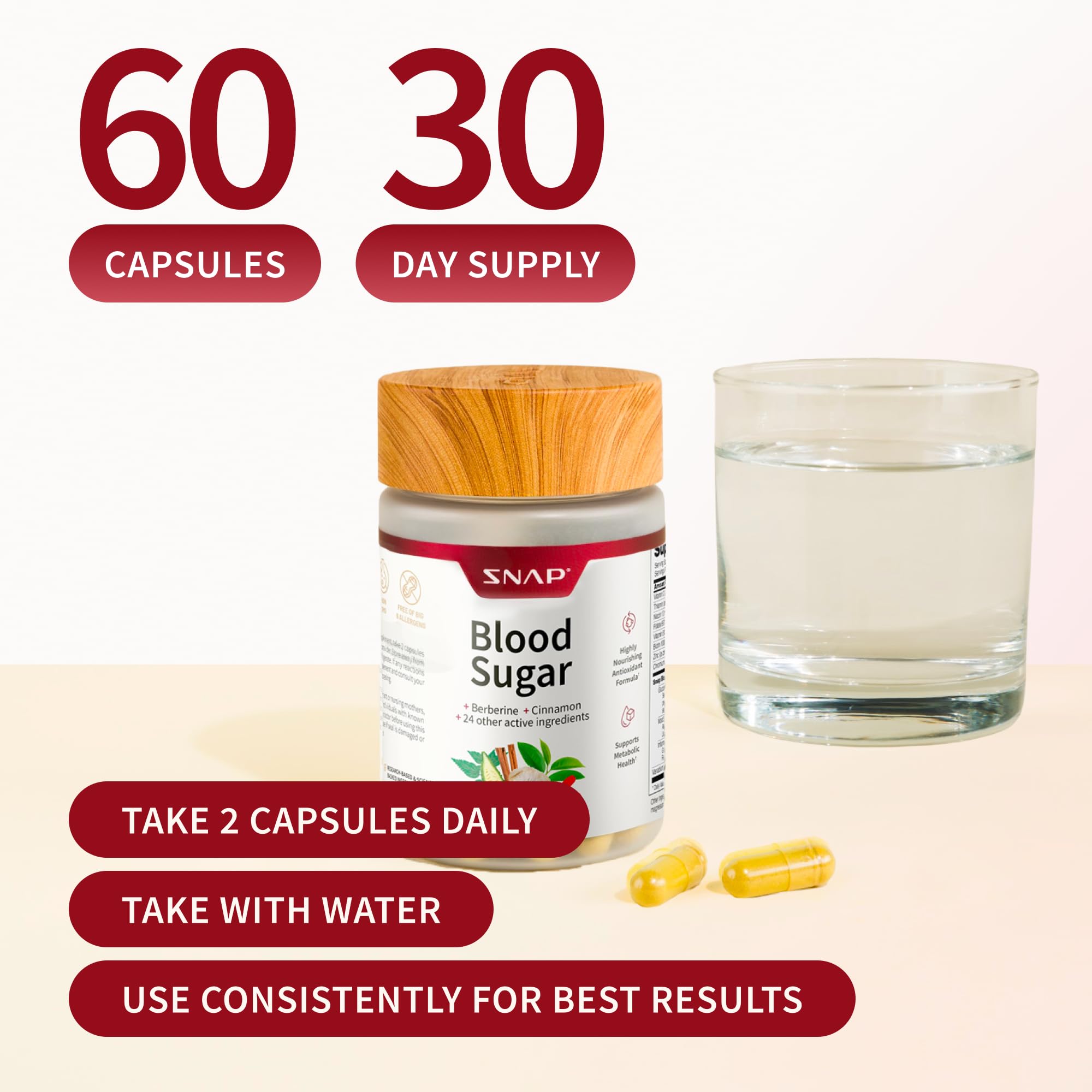 Snap Supplements Gymnema leaf visual suggesting sugar balance support