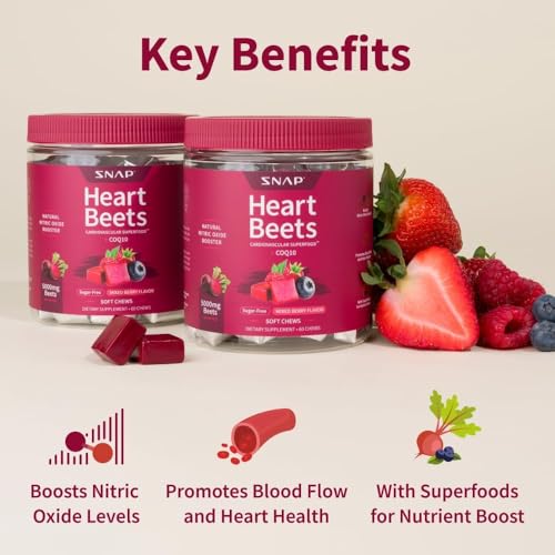 Beet root and CoQ10 ingredients highlighting natural energy and antioxidant benefits
