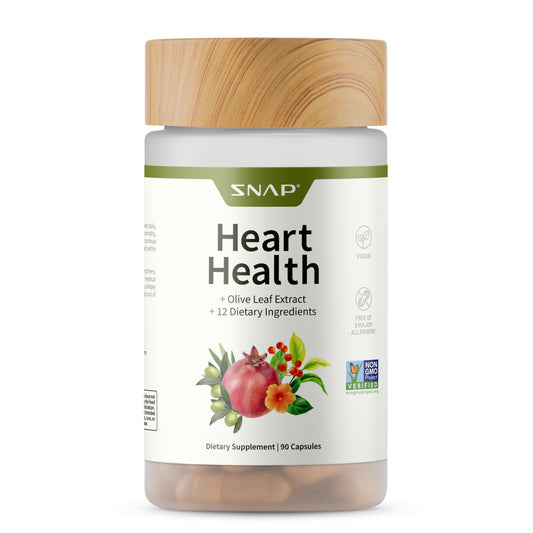 Snap Supplements heart-health bottle offers daily circulation support