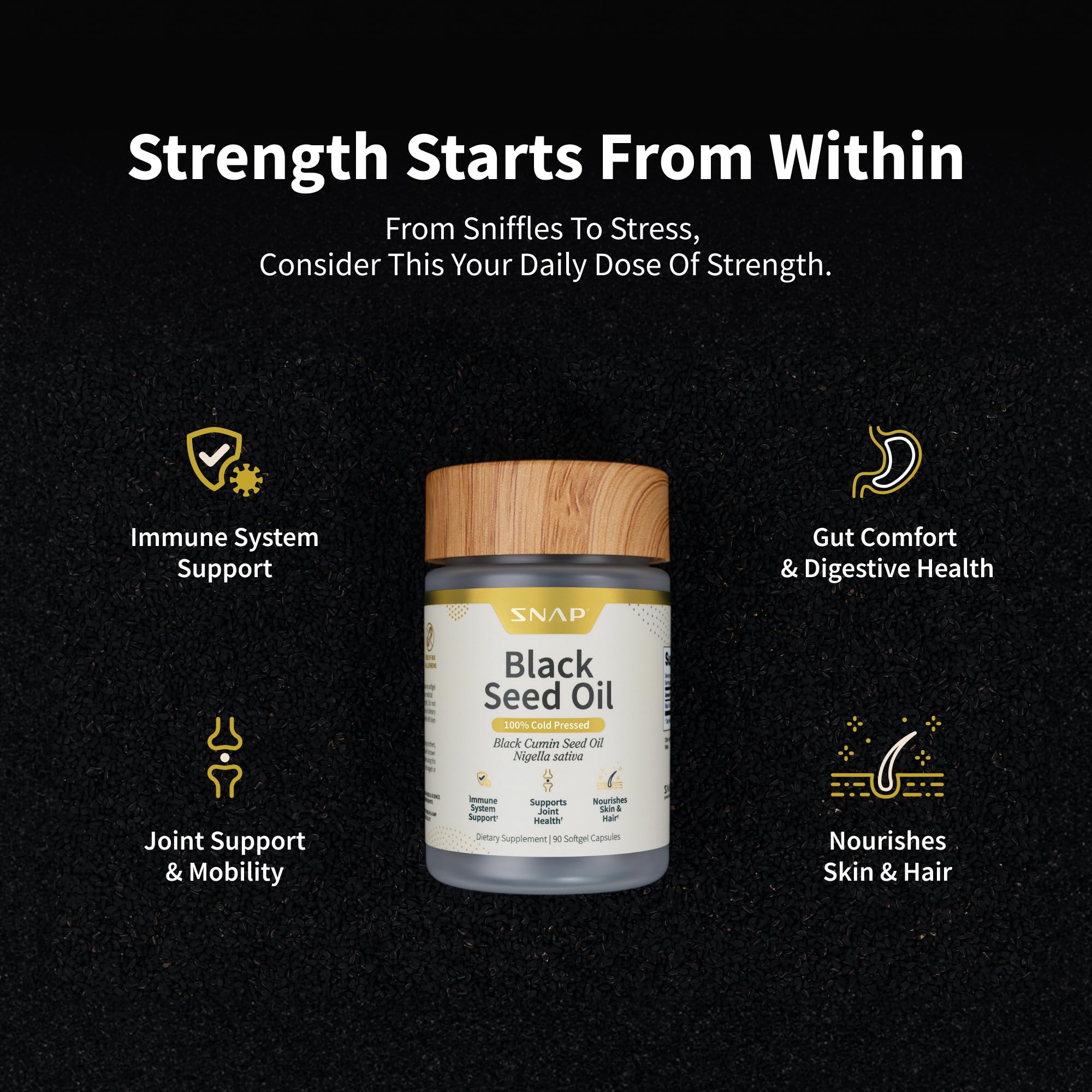 Snap Supplements joint-support softgels demonstrating mobility-friendly benefits