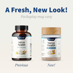 Snap Supplements Lions Mane capsules closeup highlighting mushroom-based brain support