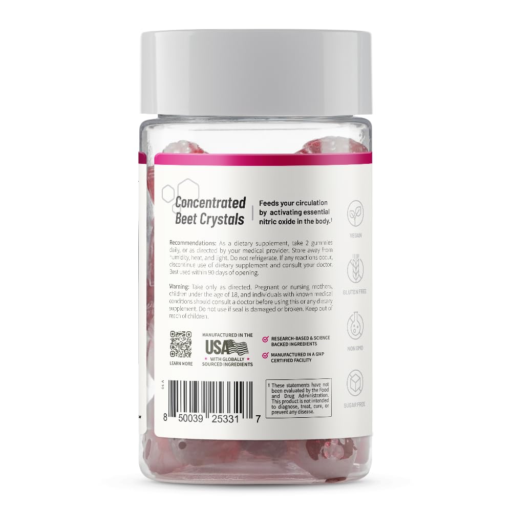 Ingredient glance on Snap Supplements nitric oxide gummies