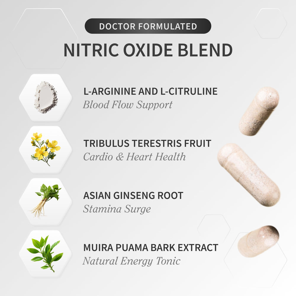 Snap Supplements Nitric Oxide ingredients label close-up shows vegan, gluten-free formula.