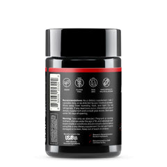 Snap Supplements Nitric Oxide label close-up highlights amino acid forms.
