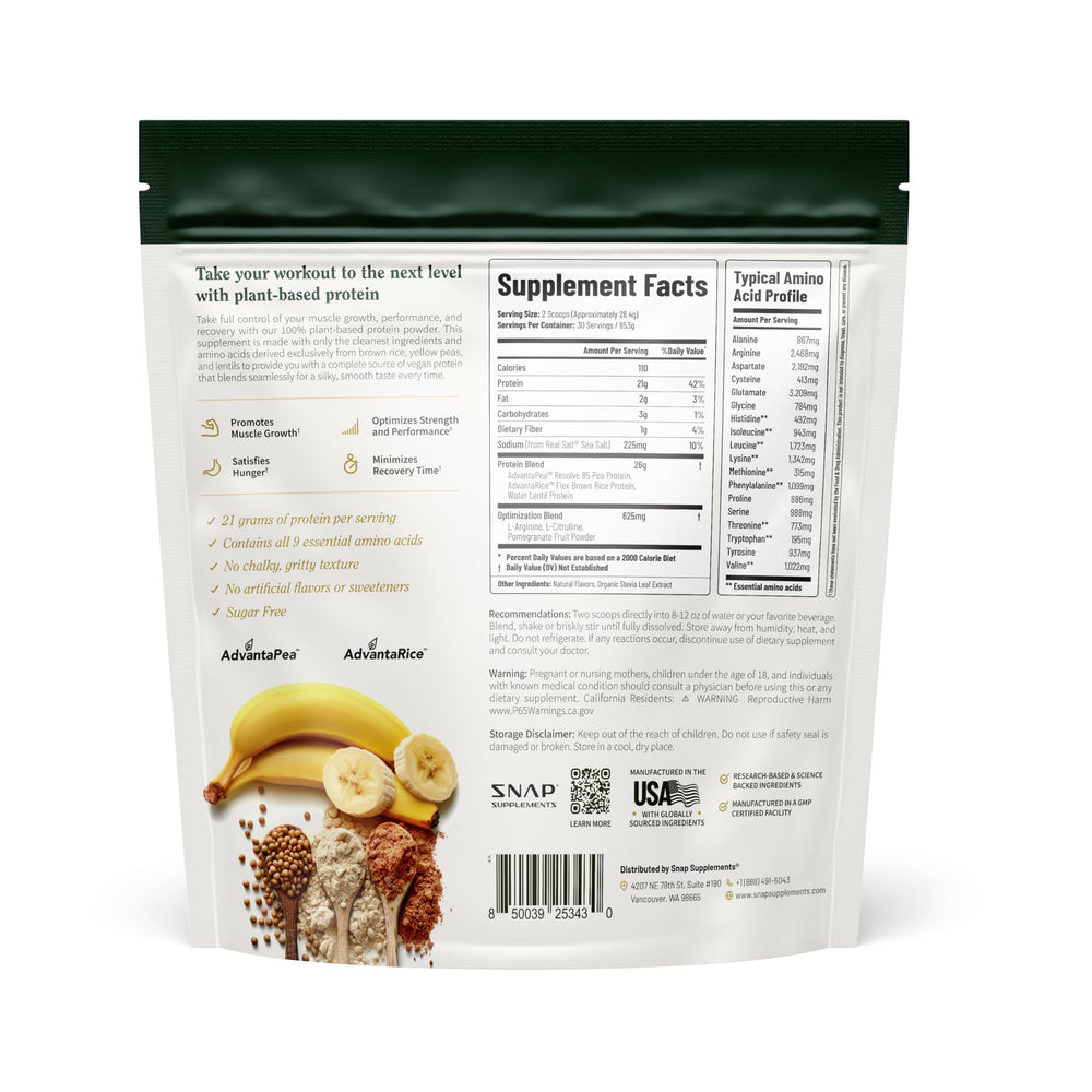 Snap Supplements no added sugars label highlights cleaner ingredient choices.