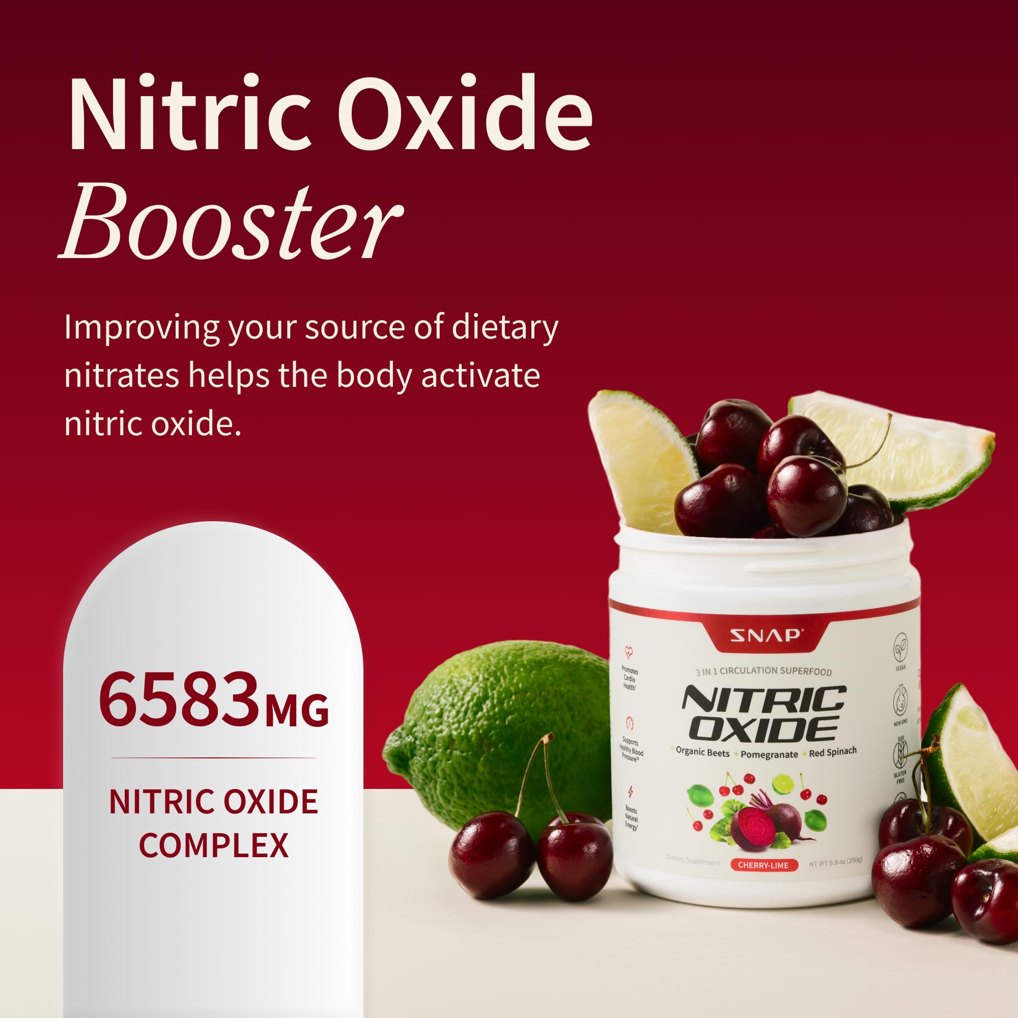 Snap Supplements Organic Beet Root Powder scoop for easy measuring.